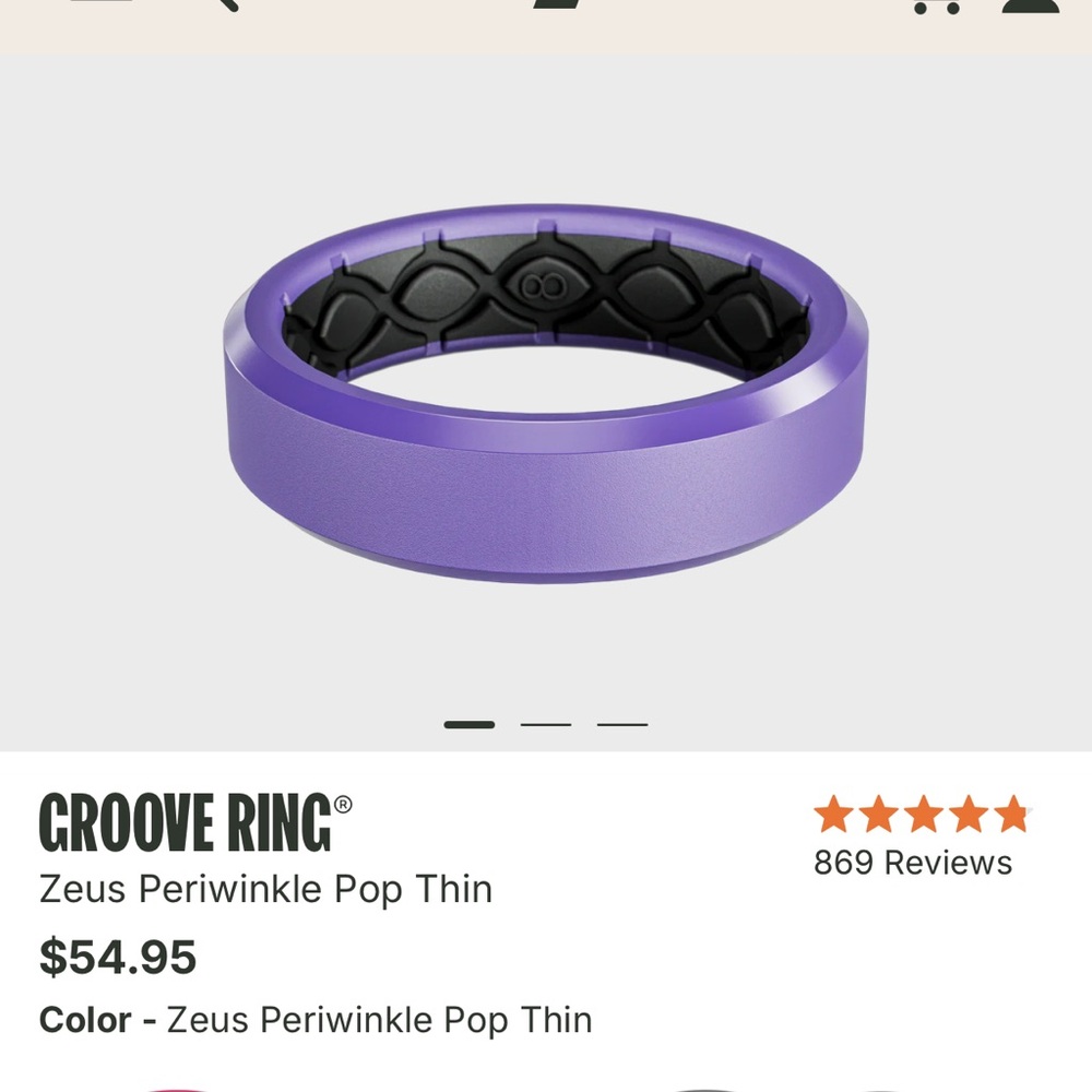 Groove Life Purple silicone ring!! 💍 💪